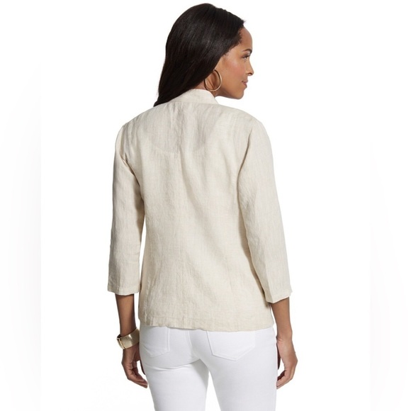 Chico’s Sequined-Lapel Linen Blazer, size 1 (US size 8/ medium) - Picture 9 of 9